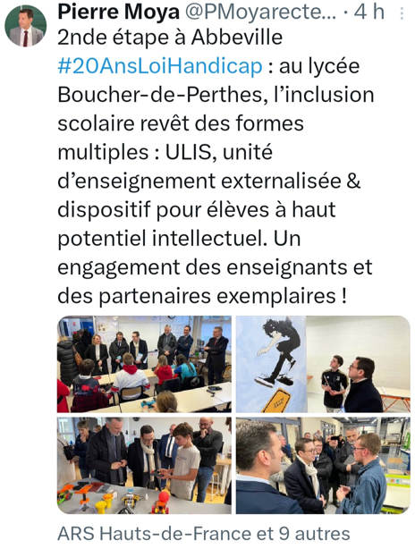Visite de Monsieur le Recteur dans le cadre de la Semaine de l'Inclusion 2025
